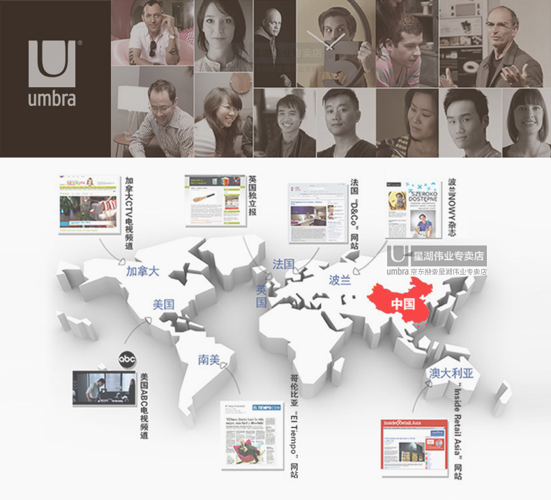 umbra TEETER跷跷板相框 创意台式情侣照片展示架 情人节礼物 （313121） 黑色040