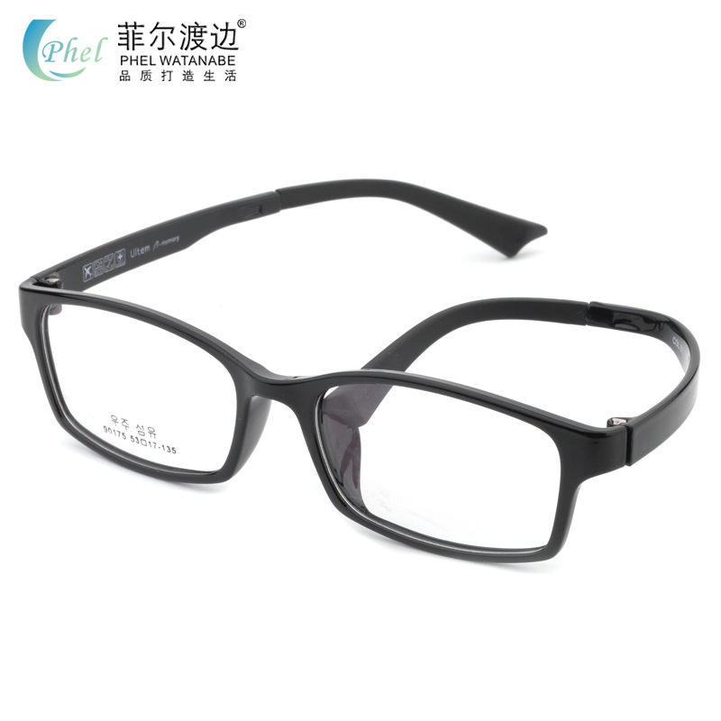 新款 男款大脸 潮超轻女款 钨碳塑钢近视眼镜男眼睛框配...