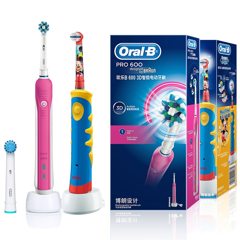 博朗（Braun）欧乐B 好妈妈儿童牙刷套装（D10儿...