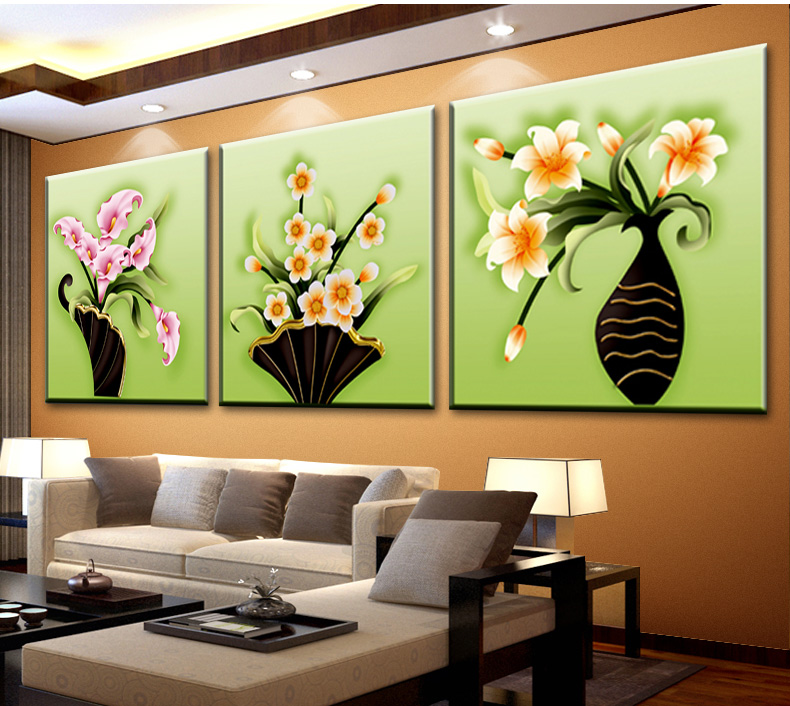 
                                        鸿胤皇室蒙娜丽莎水钻十字绣钻石绣5D钻石画三联画贴钻画圆钻满钻新款客厅魔方钻石贴画钻石秀钻 QT6232-33-34三件套 长0.50米*宽0.50米                