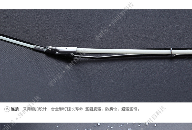 零时差创意3M夜行反光雨伞男士商务伞 全自动伞自开自收雨伞 超大女士折叠晴雨伞三折大伞超轻 全自动大号蓝色