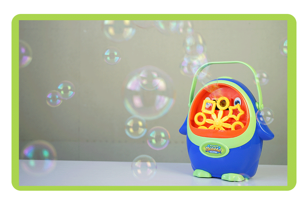 企鹅电动泡泡机全自动出泡泡液枪儿童玩具抖音同款 企鹅泡泡机_ 7折