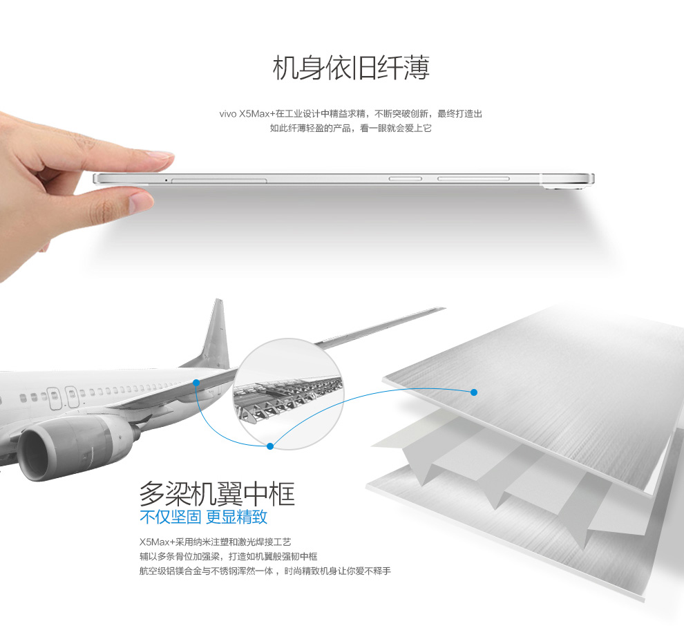 vivo X5MAx+ 移动4G版 32GB  双卡双待 香槟金