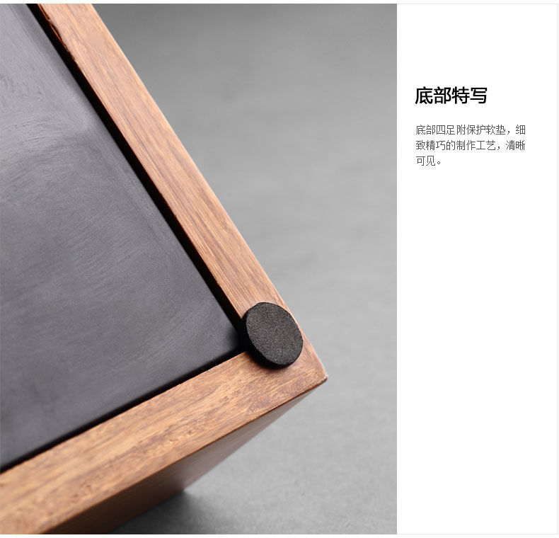 饮致 重竹盛水储水茶盘天然竹子茶托功夫茶具竹制托盘