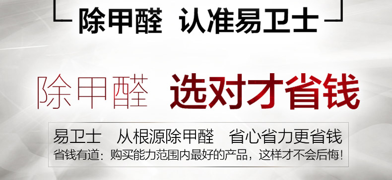 
                                        易卫士 德国进口除甲醛清除剂 去除甲醛喷剂 新房室内装修净化空气家具除味 一套(1瓶喷雾+4支雾化剂)                