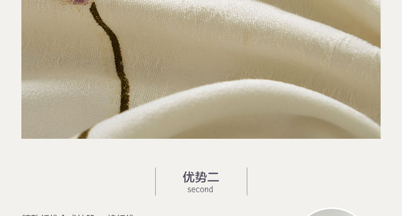 铭聚布艺 简约现代田园棉布手绘印花客厅半遮光窗帘 兰泽香蔓 蓝-窗帘-打孔式 2.5米宽*2.65米高