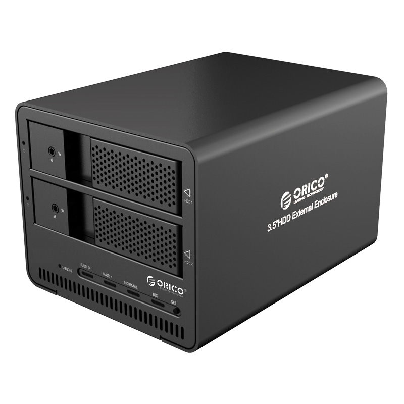 奥睿科（ORICO）9528RU3 全铝两盘位USB3...