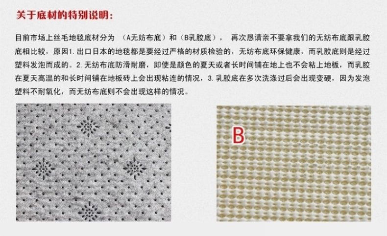 梦雅莉 现代简约 丝毛地毯 客厅茶几地毯卧室满铺床边毯地垫门垫 轻奢酒红 0.4*0.6米