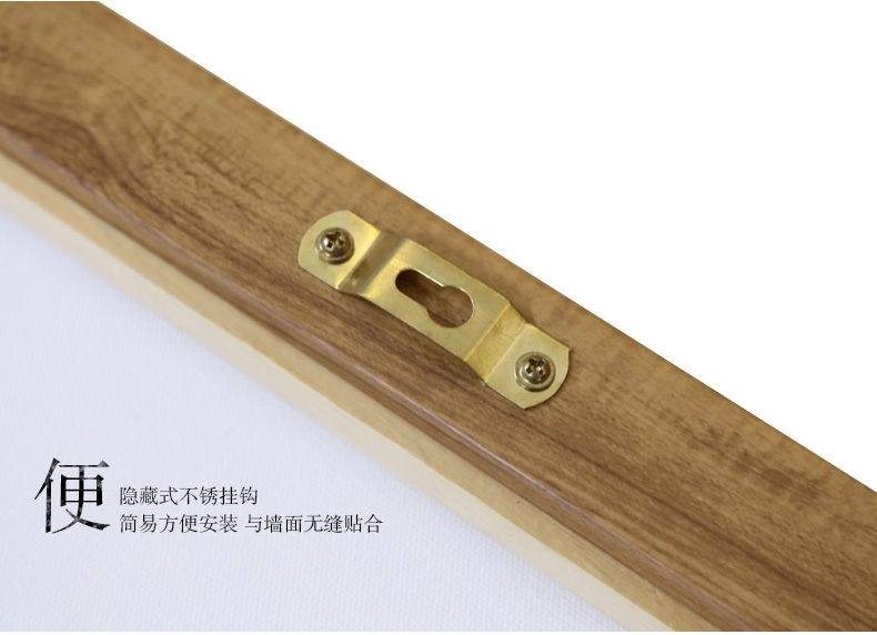 
                                        梓晨 ZIIC 3框组合实木照片墙/相框墙/相片墙/组合相框 HD-003 黑色.不含画芯                