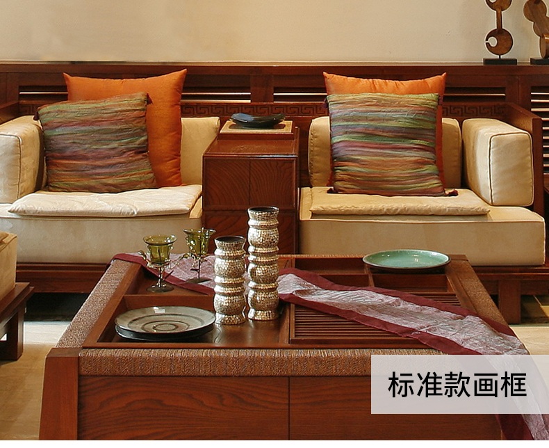 
                                        纵海艺术 客厅装饰画 办公室书房油画 沙发背景墙壁画 马到成功 八骏图 中式风水挂画 豪华款 90*170                