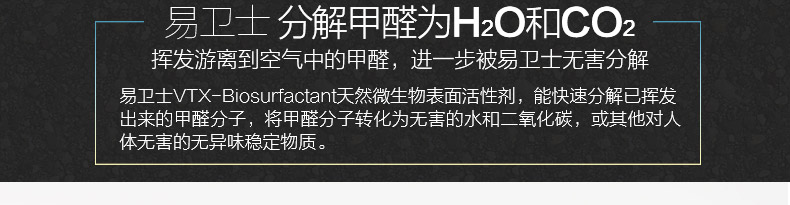 
                                        易卫士 德国进口除甲醛清除剂 去除甲醛喷剂 新房室内装修净化空气家具除味 一套(1瓶喷雾+4支雾化剂)                