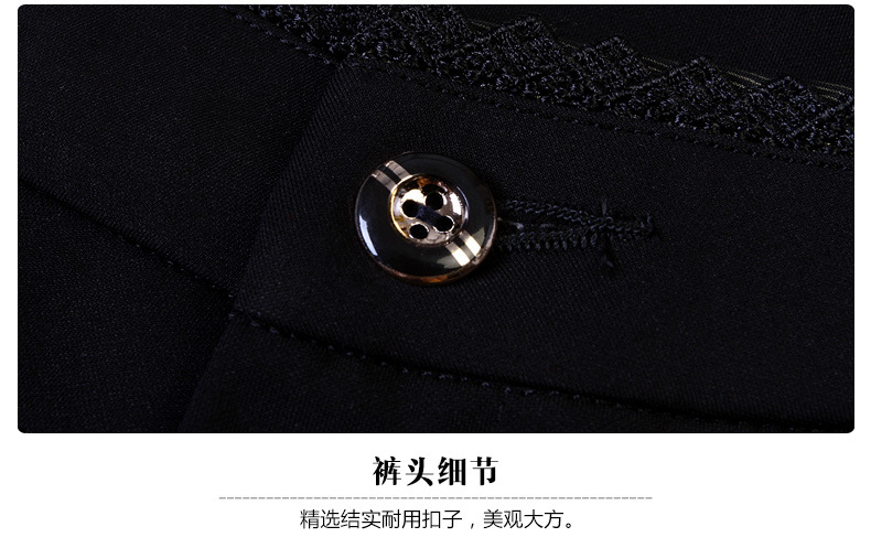 夕秀 秋装新款休闲裤女裤中年宽松喇叭阔腿裤妈妈装40-50岁中腰微喇长裤 X298831黑色 31