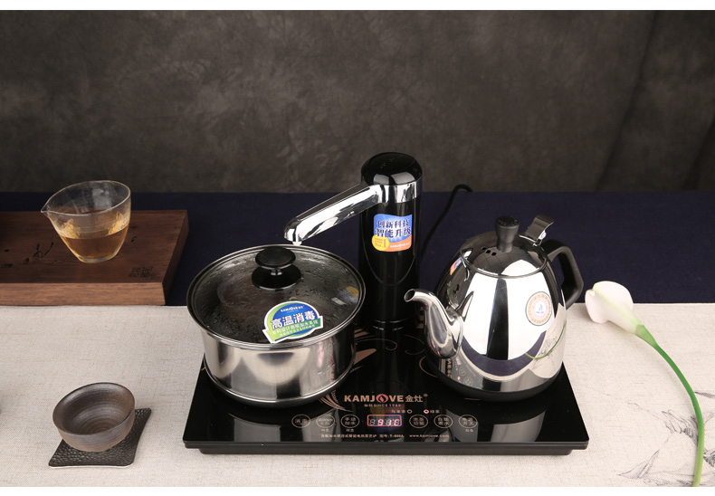 金灶 电茶壶电热茶炉 烧水器 电茶壶自动上水茶壶自吸加水感应式智能电热茶炉