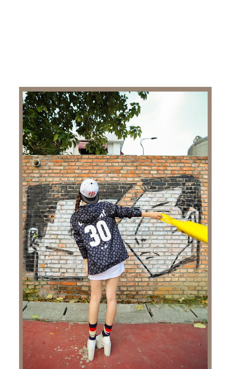 源夏仙  2015情侣装 秋装新款韩版大码短外套 学生班服 D 白色 L
