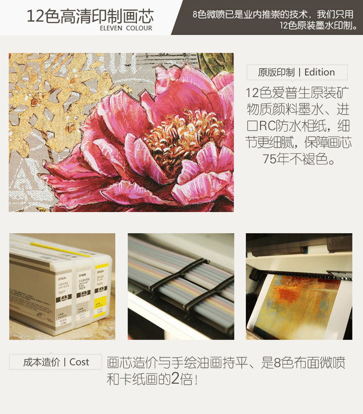 
                                        [大户人家]大框画专家 现代美式客厅装饰画 简欧沙发背景墙壁画 简欧银框一套 80高度(尺寸见页面说明)                