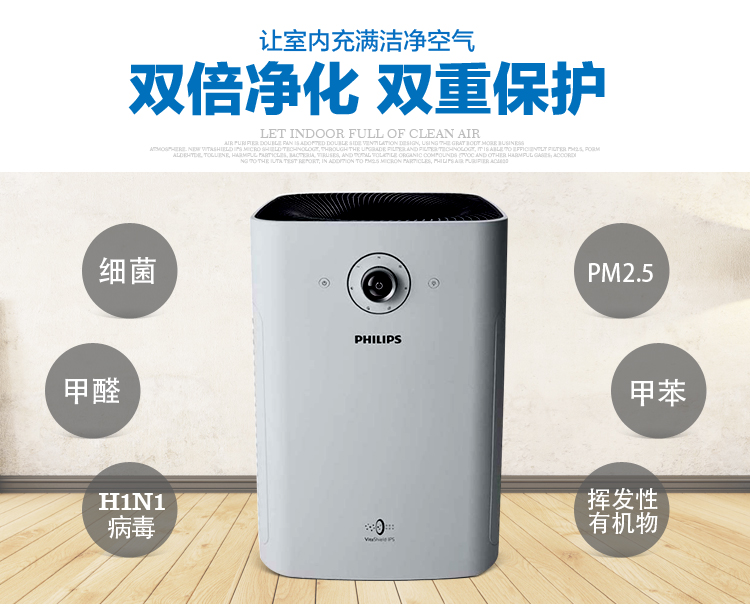 飞利浦（PHILIPS）空气净化器AC4620 家用商用除甲醛除烟尘