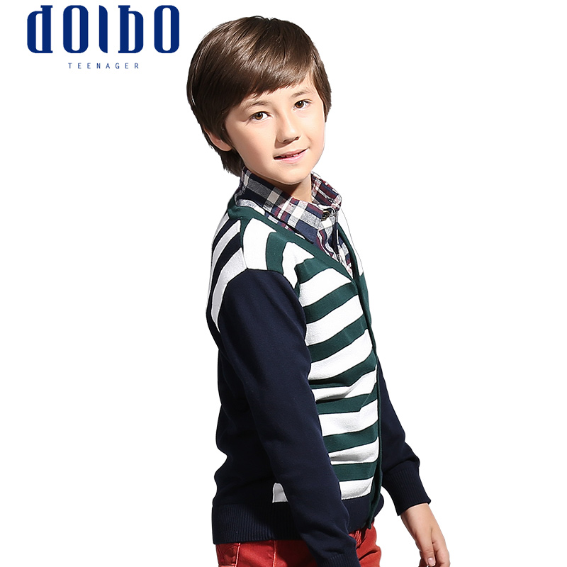 动力宝童装2014秋季<em>儿童</em>薄<em>款开衫毛衣</em>男童长