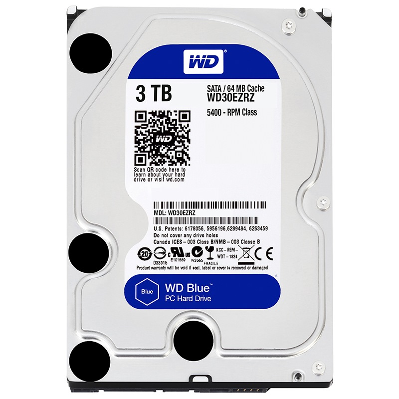 西部数据(WD)蓝盘 3TB SATA6Gb/s 64...