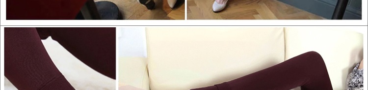 美衣说2015秋冬加绒加厚打底裤大码显瘦保暖裤靴裤七彩一体裤外穿 黑色 均码80-160