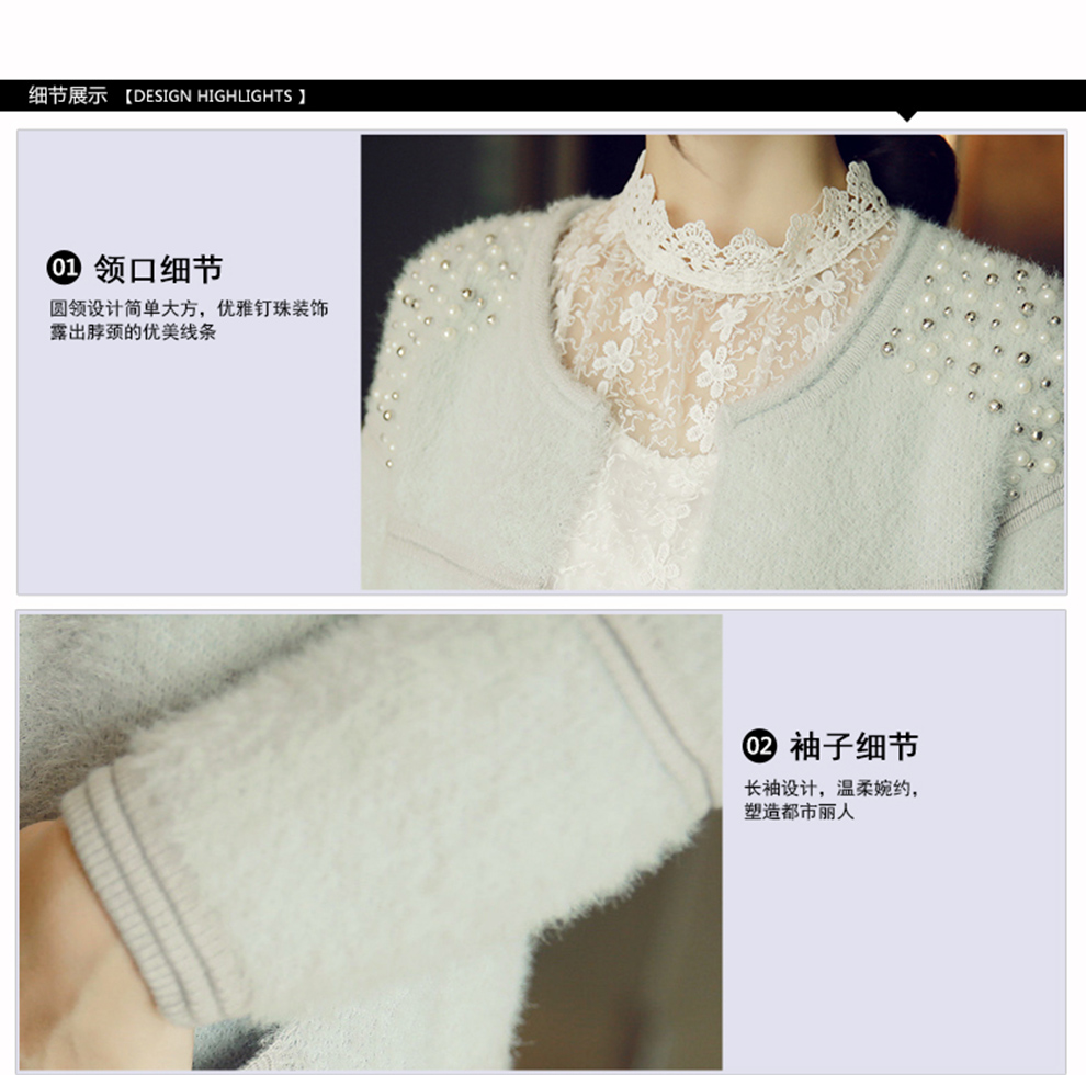 艾诗嘉毛衣女装外套2015冬装新款韩版时尚简约优雅淑女女式针织开衫中长款3342 灰色 S 灰色 均码