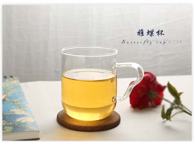 
                                        【京东超市】品茶忆友 玻璃茶具 茶杯耐热玻璃杯水杯 雅蝶（单杯）                