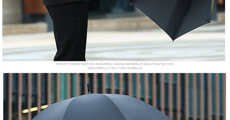 顺风包邮正品碳纤维雨伞全碳纤维长柄超大结实长柄伞 纯手工低调礼品雨伞男士高端商务伞 碳纤维-130CM黑色