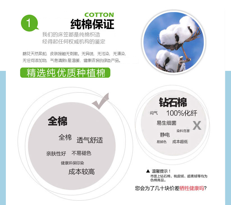 北极绒家纺 加厚纯棉床笠单件 床单 床上用品 段纹丁香紫 135*200cm