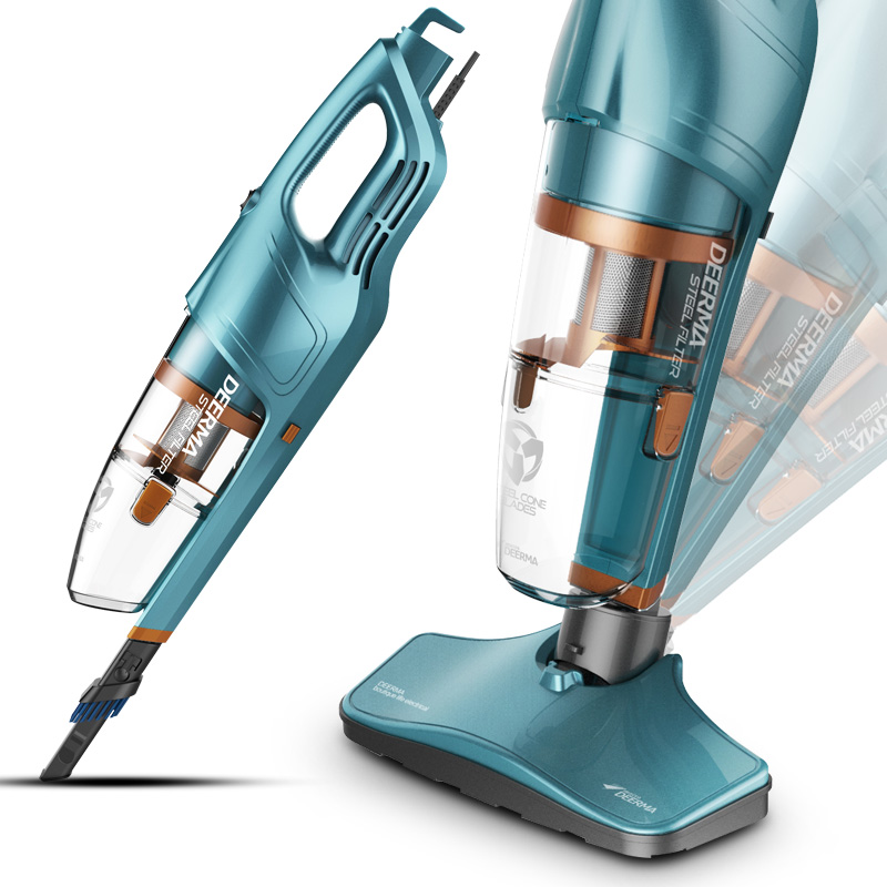 德尔玛（Deerma）DX900小型家用吸尘器手持自营...