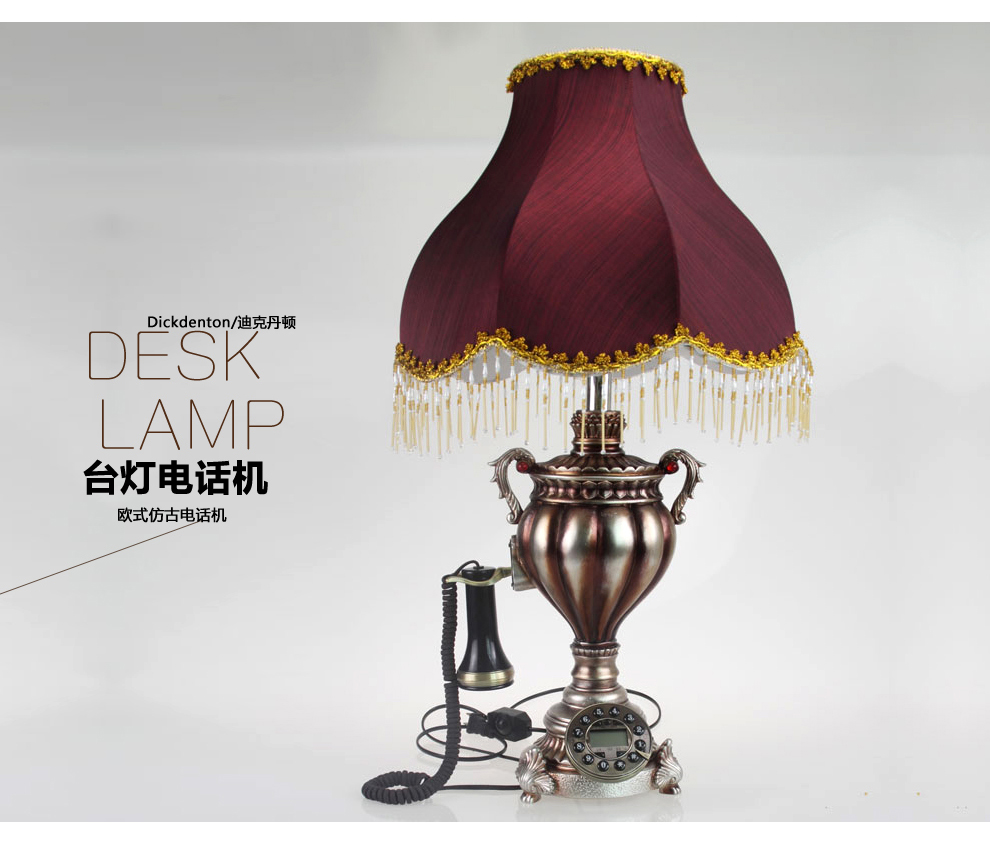 
                                        复古电话座机仿古电话机座机家用创意装饰摆件 CY-501A                