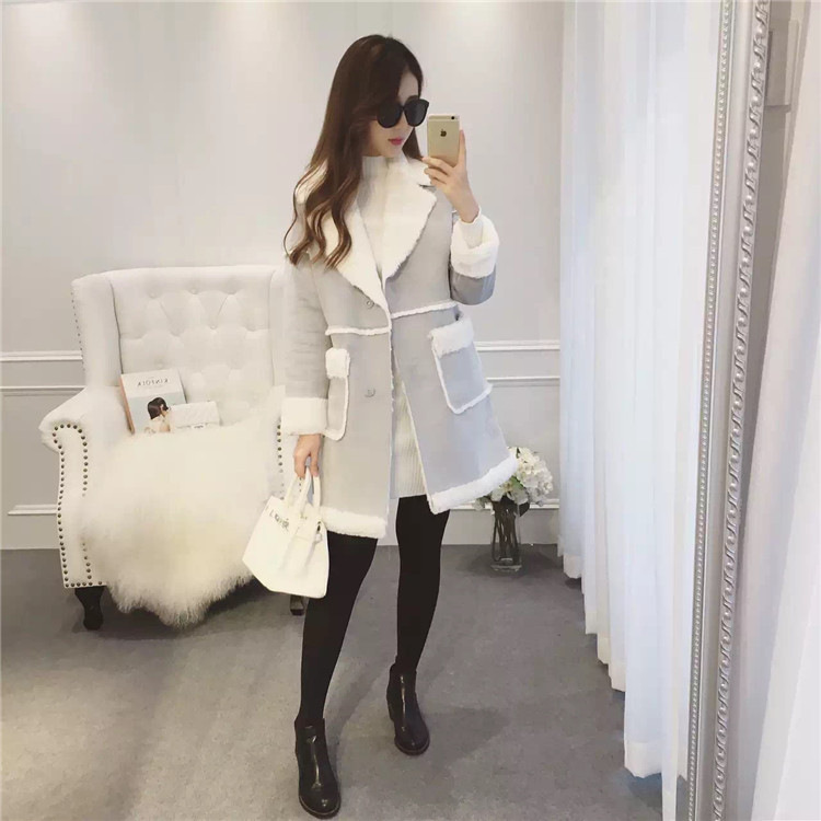 Elizabeth Bessie 2015 winter, Korean fashion sense of skin-stitching is designed to comply with gross jacket White M? Picture, prices, brand platters! The elections are supplied in the national character of distribution, so action, buy now enjoy more preferential! As soon as possible.