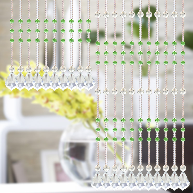 
                                                            小雏菊(XCJ)懈恋花 水晶珠成品帘隔断帘客厅玄关挂帘水晶门帘定装饰水晶帘家居软装帘珠帘 50条弧形水晶帘                