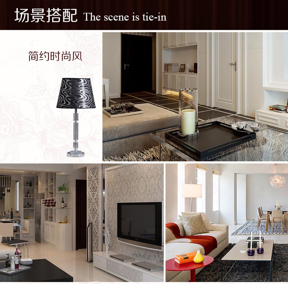 得美莱斯 客厅台灯 欧式水晶台灯卧式床头灯 现代田园台灯 婚庆台灯乔迁礼品 GYB3027