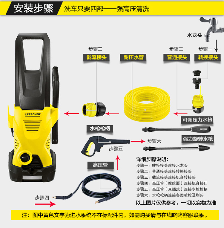 karcher家用洗车器套装