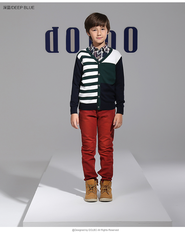 动力宝童装2014秋季<em>儿童</em>薄<em>款开衫毛衣</em>男童长