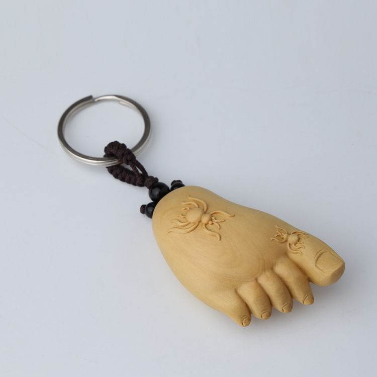 黄杨木知足常乐挂件 手把件车饰品挂件 木制工艺品 长70mm 宽40mm图片