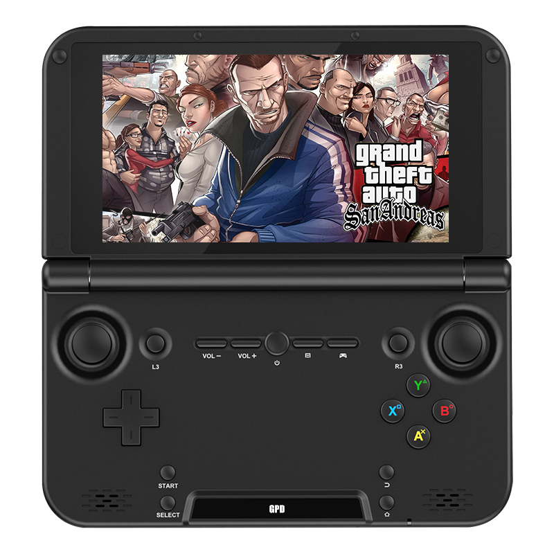 GPD XD 翻盖掌上游戏机PSP3000/NDS/安卓游戏机PSP模拟器游戏掌机 黑色32G