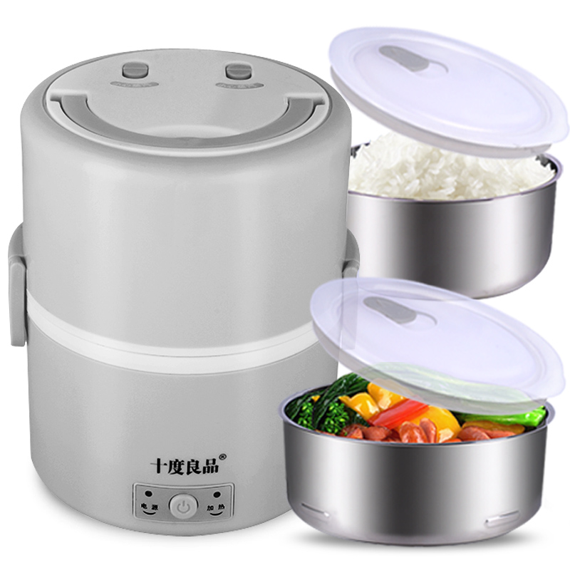 十度良品电热饭盒插电加热饭盒蒸热饭器双层SD-903 ...