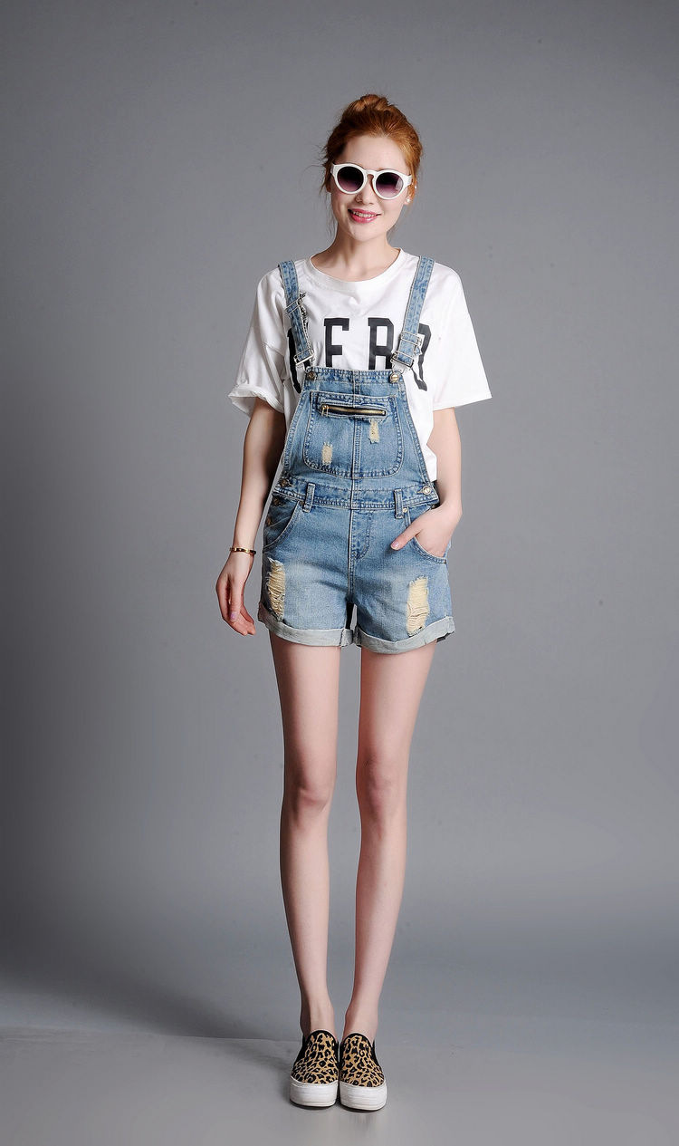 背带裤短裤女夏宽松 背带裤短裤女夏宽松 学生