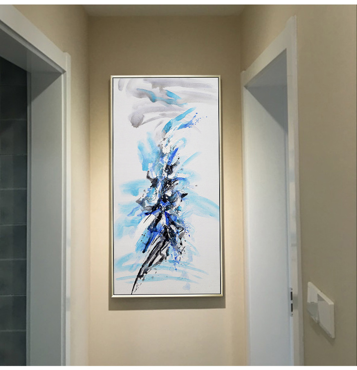 玄关壁画竖走廊画