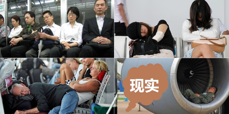 
                                        仁祥家居 办公室睡觉鸵鸟枕头午睡护颈枕 旅行遮光睡眠眼罩围脖 蓝色                
