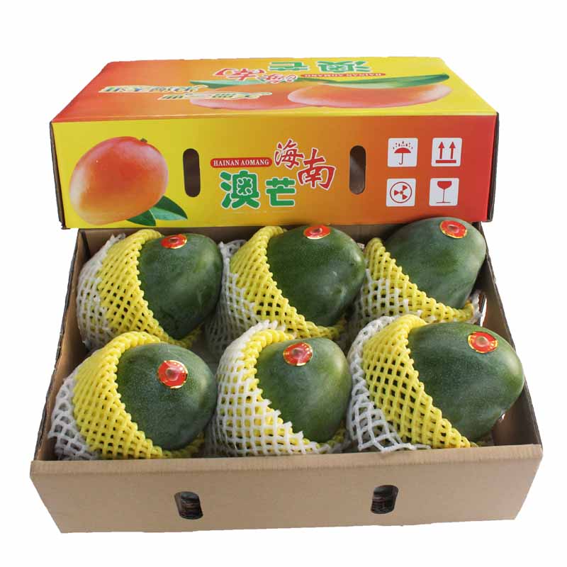 益优果 海南三亚 新鲜水果 芒果 青芒绿皮芒果王澳芒礼...