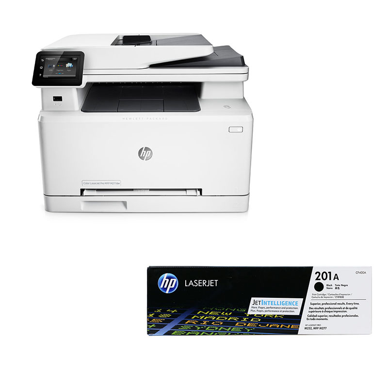 惠普（HP）M277dw 彩色激光多功能一体机 + 惠...