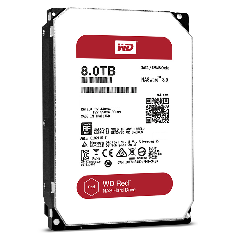 西部数据/WD 8T红盘8TB NAS服务器磁盘阵列 ...