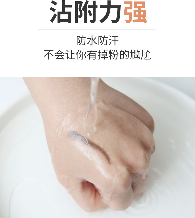 卡姿兰（Carslan） 眉粉女防水防汗带刷双色初学者眉笔不脱色自然持久不易晕染 02#灰粽（深棕+灰色）