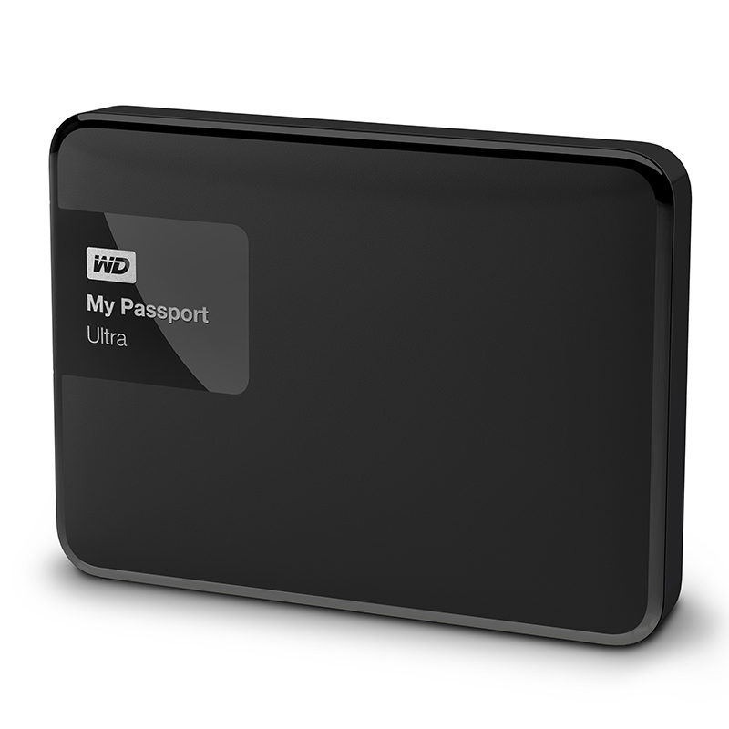 西部数据（WD）My Passport Ultra 升级版4T 2.5英寸 经典黑 移动硬盘 WDBBKD0040BBK