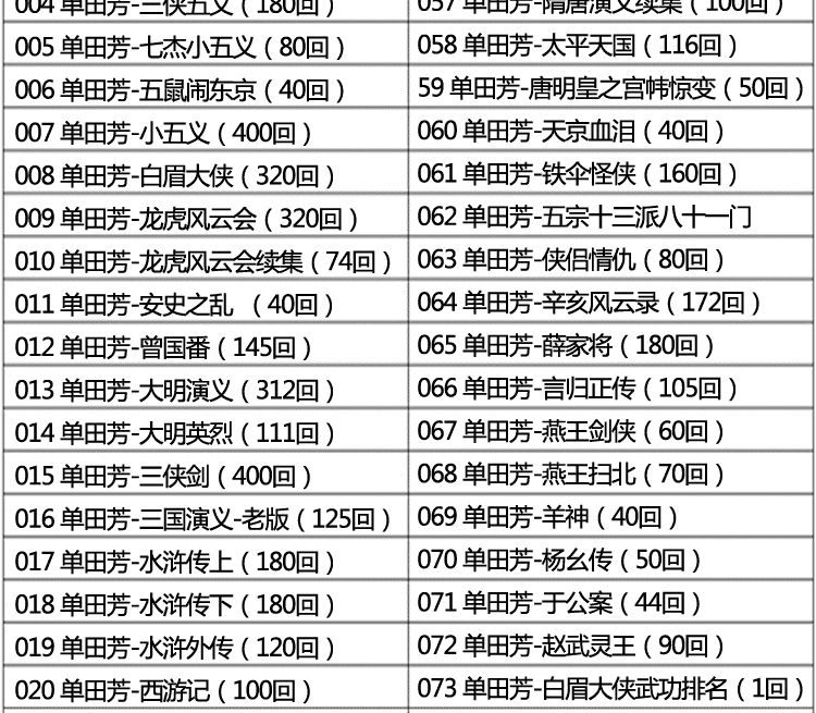 战驴 评书机单田芳评书32g内存卡秦歌m35收音机评书卡mp3格式全集tf卡