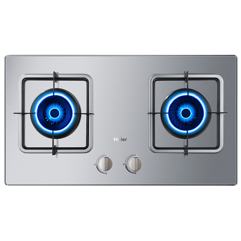 海尔（Haier）4.1KW鸳鸯火 不锈钢嵌入式燃气灶...