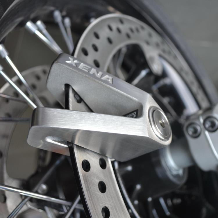 英国xena品摩托车锁碟锁碟刹锁x1 x2自行车碟刹锁 超强防撬型送提醒绳