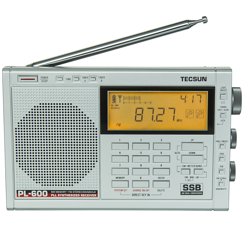 德生（TECSUN）PL-600全波段短波数字变频充电...
