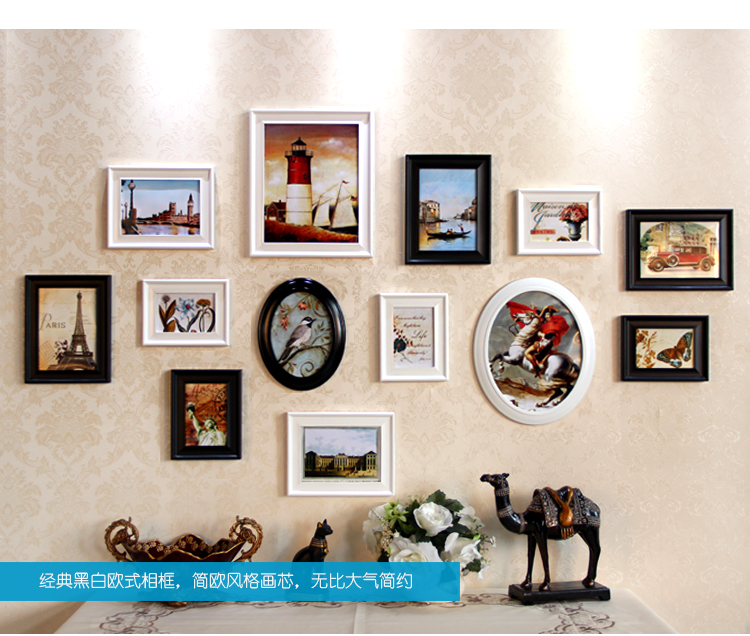 艾法 实木照片墙 高档欧式相片墙 装饰画 客厅卧室大尺寸墙画拿破仑AF-ZPQ047
